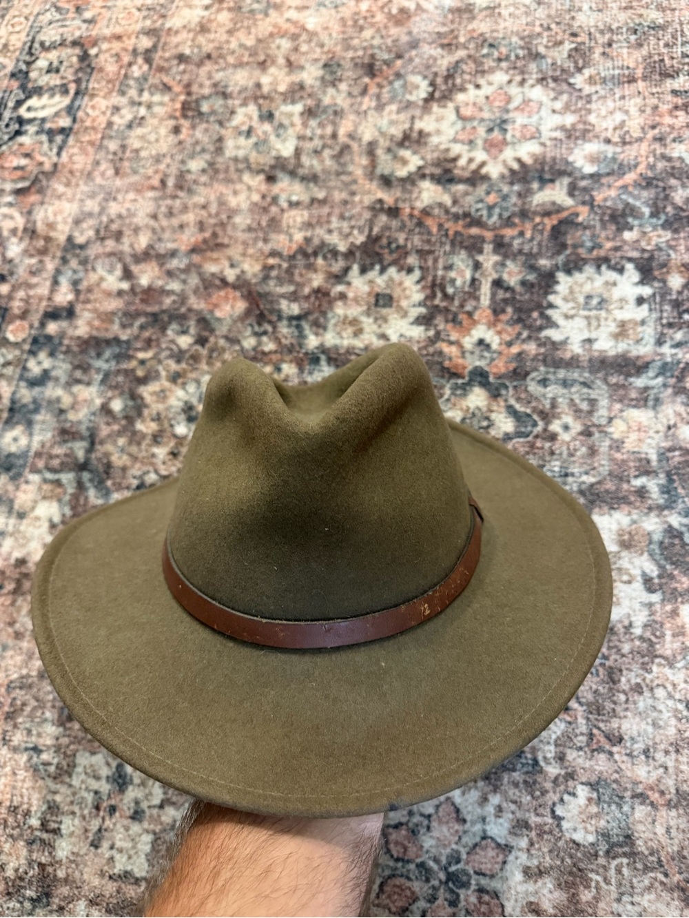 Scala Classica Dorfman PacificBrown 100% Wool Felt Outback Fedora Hat XL Western